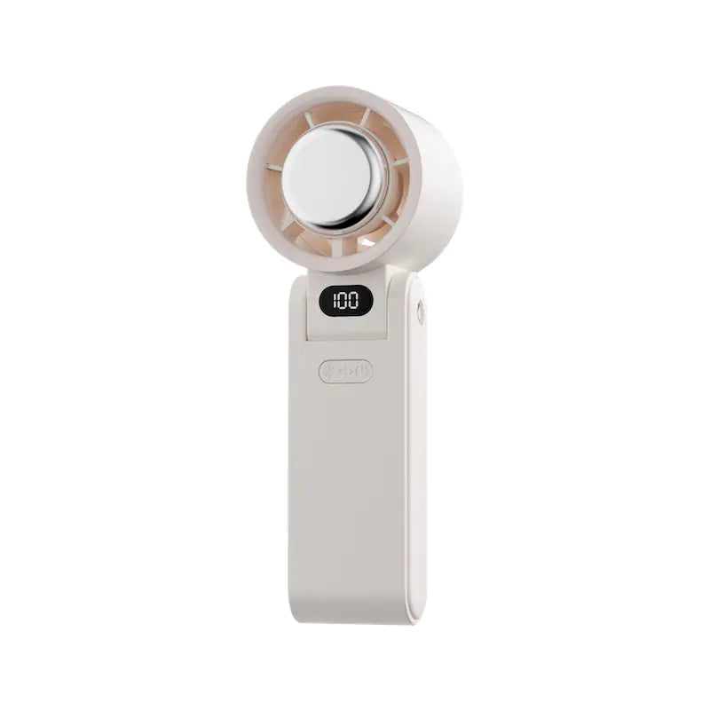 Folding Portable Handheld Ice Compress Digital Fan